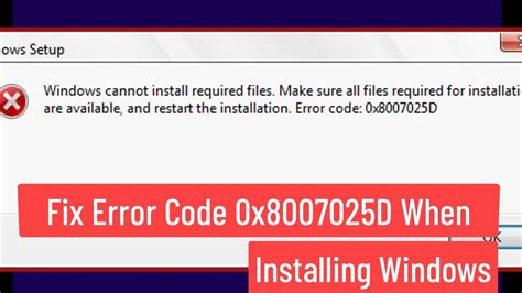 Fix Error Code X D When Installing Windows Effective And Simple