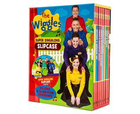 The Wiggles Super Singalong 8 Book Slipcase With Cd Au