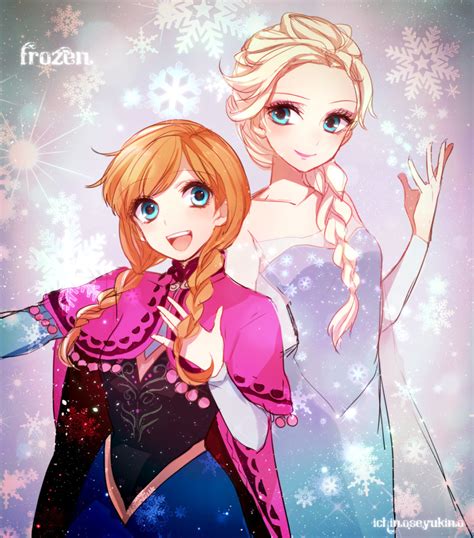 Ichinose Yukino Anna Frozen Elsa Frozen Frozen Disney Highres