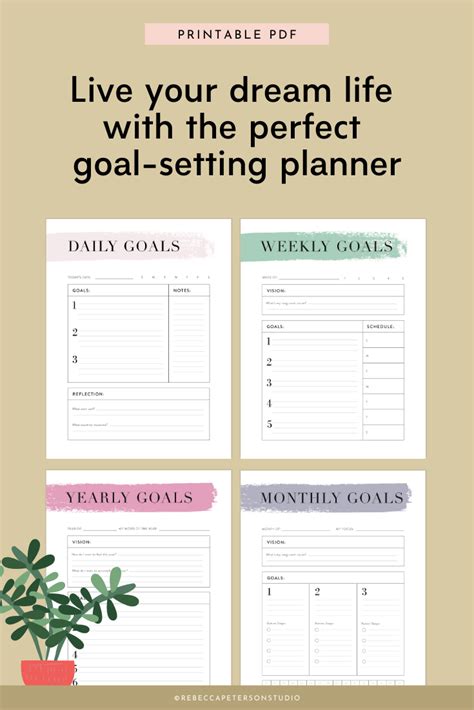 Yearly Goals Monthly Goals Goals Planner Yearly Planner Skittles