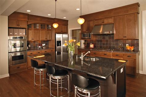 Update your kitchen with our selection of kitchen cabinets from menards. Arts & Crafts Kitchen - Quartersawn Oak Cabinets ...