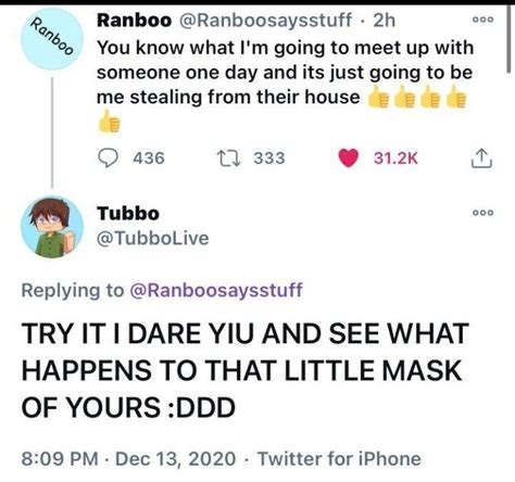 Ranboo And Tubbo On Twitter Tubbo Dream Smp Memes Dream Smp