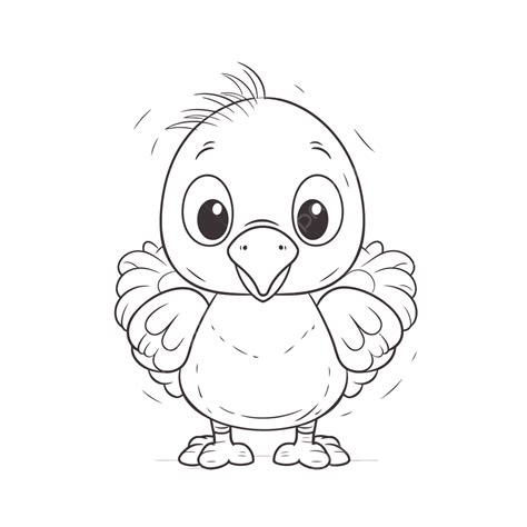Cute Baby Bird Coloring Pages