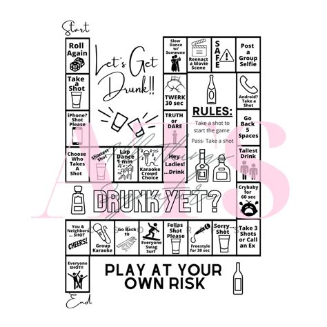 Lets Get Drunk Drinking Game Digital Download Etsy