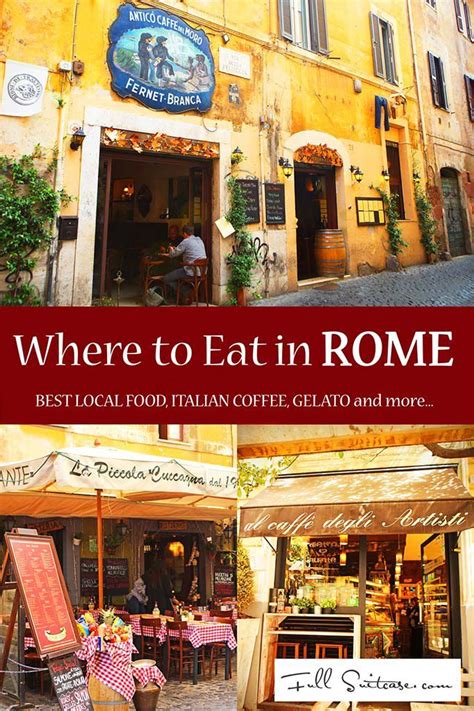 That's why we are sure you will find something that makes your mouth water on our list. Where to Eat and How to Find the Best Food in Rome | Best ...