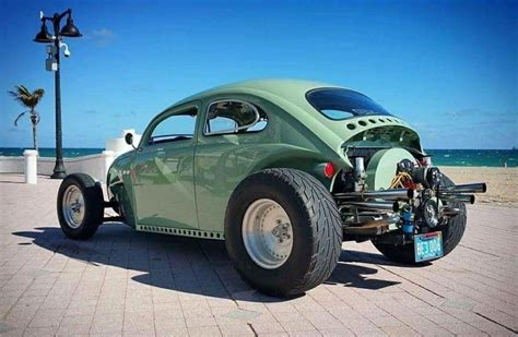 Custom Volkswagen Beetle On The Beach