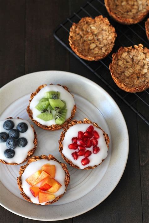 Fruit And Yogurt Granola Cups Recipe Brunch Appetizers Breakfast