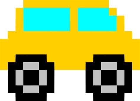 Pixel Art Car Free Svg