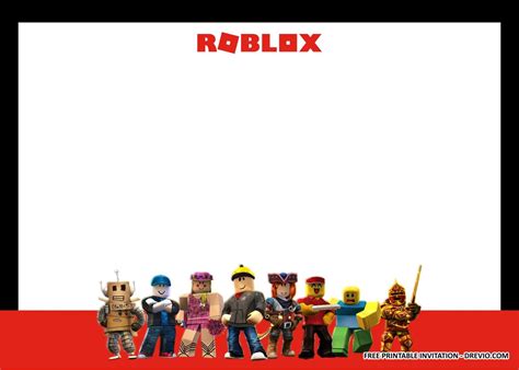 Free Printable Roblox Birthday Party Kits Templates Download