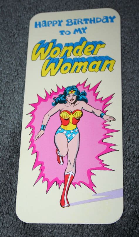 Check spelling or type a new query. Original Greeting Birthday Card DC Comics Wonder Woman 1978 NOS New Mark 1 # 22 | eBay