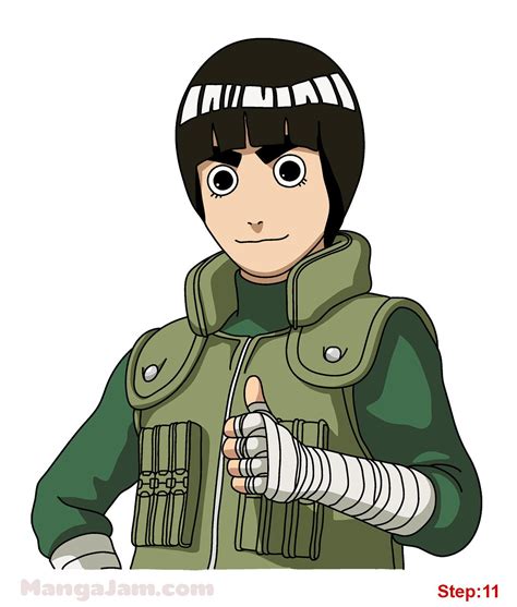 How To Draw Rock Lee At How To Draw