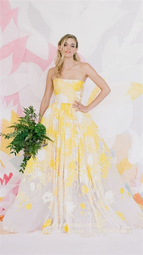 ️ 20 Beautiful Yellow Wedding Dresses Every Bride Would Love To Wear