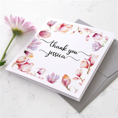 Personalised Floral Card By Cherry Pete | notonthehighstreet.com