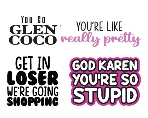 Mean Girls Svg Png Eps Burn Book Thats So Fetch Etsy Canada
