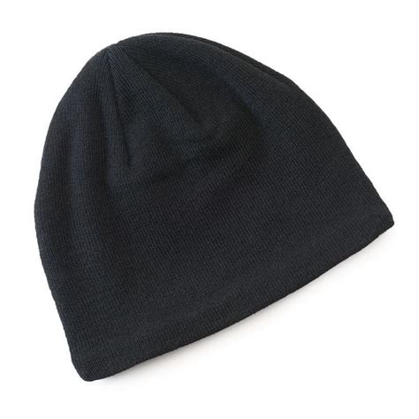 Van Heusen Men Fleece Lined Black Beanie Hat One Size Hvh53k32
