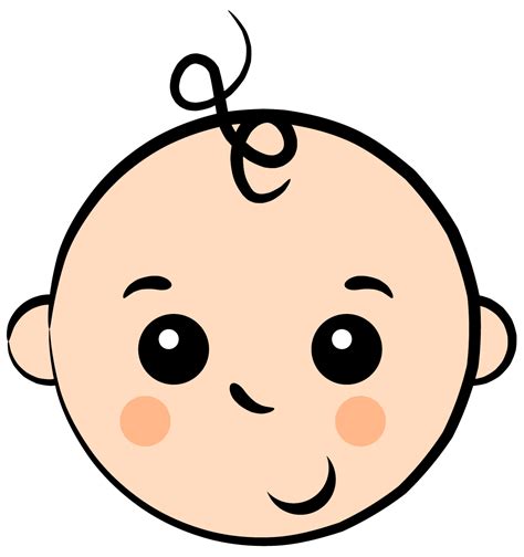 Baby Girl Cartoon Face Clip Art Library