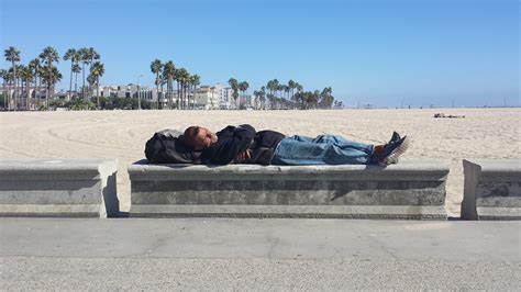 Free Images Sea Coast Sand Vacation Travel Sleeping Tourism Venice Beach Homeless