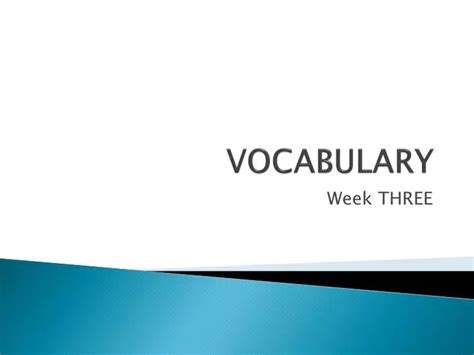 Ppt Vocabulary Powerpoint Presentation Free Download Id2805534