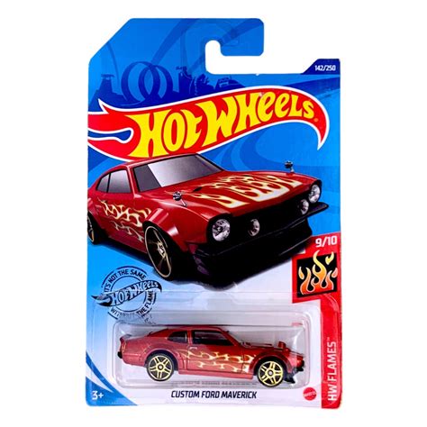 Miniatura Carro Hot Wheels Custom Ford Maverick HW FLAMES 9 10