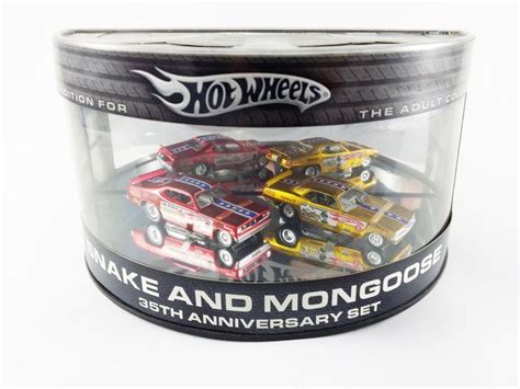 Hot Wheels Snake And Mongoose 35th Anniversary Set New Don Prudhomme