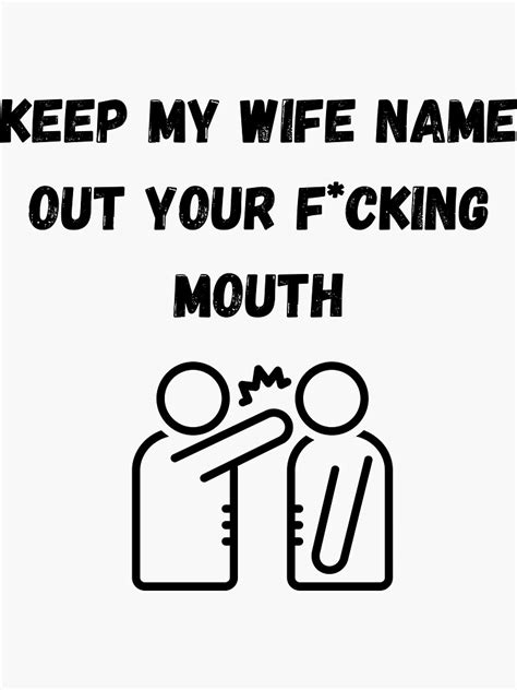 Will Smith Slap Keep My Wife Name Out Your Mouth Sticker By Skizoman Redbubble