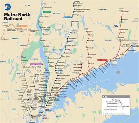 Mta Metro North Map New York Metro North Map New York Usa