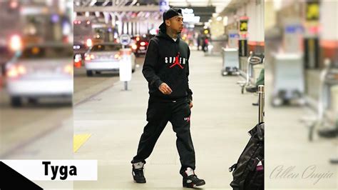 Celebrities Wearing Supreme X Air Jordan 5 Sneakers With Future Kylie