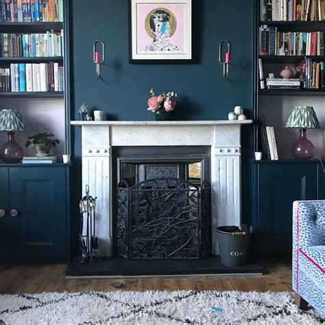 Farrow And Ball Hague Blue Living Room Interiors By Color Living Room