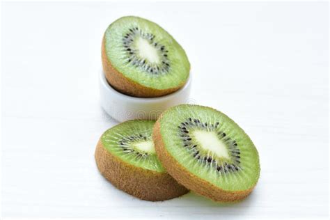 Whole And Chopped Kiwi Fruit Stock Image Image Of Ingredient Dessert