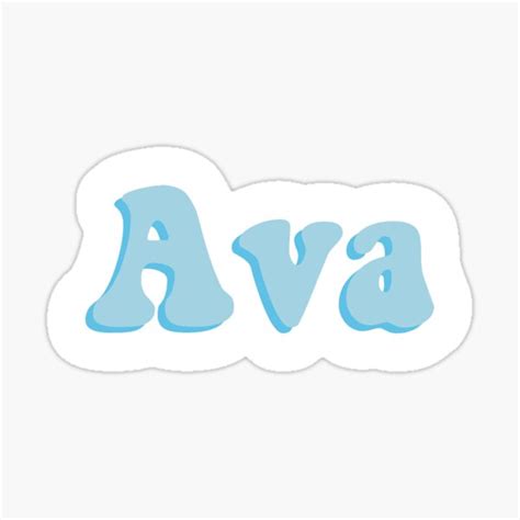 Ava Sticker For Sale By Rose Mann Redbubble