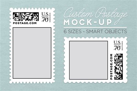 Custom Postage Stamp Template Creative Photoshop Templates Creative