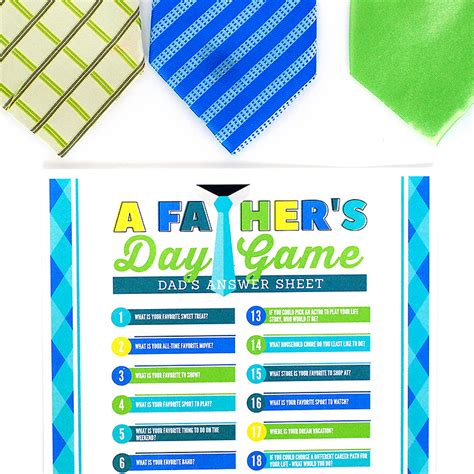 The Fathers Day Game A Fun Fathers Day Activity The Dating Divas