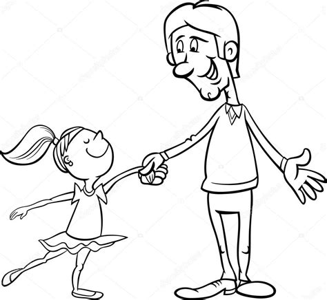 Father And Daughter Coloring Pages