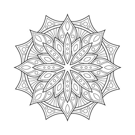 Premium Vector Mandala Coloring Page Book Arabesque Mandala