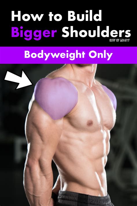 How To Build Bigger Shoulders Bodyweight Only Body By Gravity