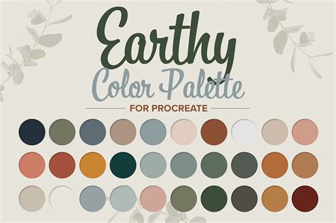Earthy Color Palette Procreate Ubicaciondepersonascdmxgobmx
