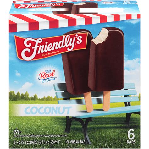 Friendly S Ice Cream Bar Coconut CT Ice Cream Donelan S Supermarkets