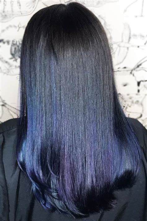 28 Hq Images How To Dye Your Hair Blue Black Dark Purple Hair Blue