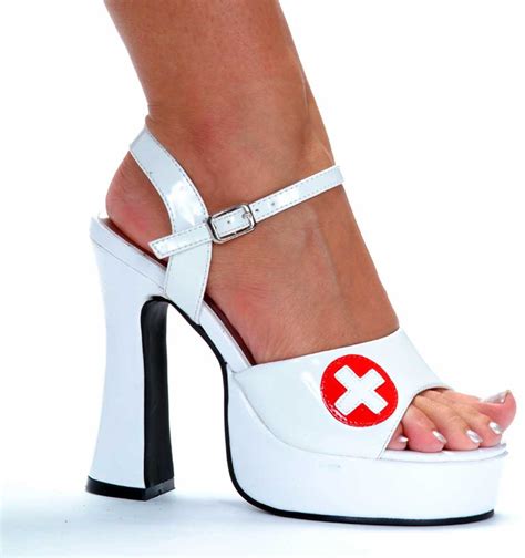 Sexy Nurse High Heel Platform Shoes Women Ebay