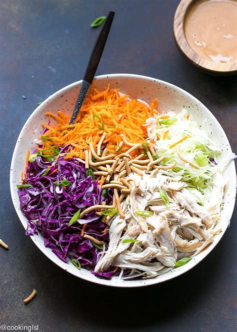 One of my favorite salads to make is chinese chicken salad—simple green toss with grilled chicken in a savory and tangy homemade chinese dressing. Easy Chinese Chicken Salad Recipe - Cooking LSL