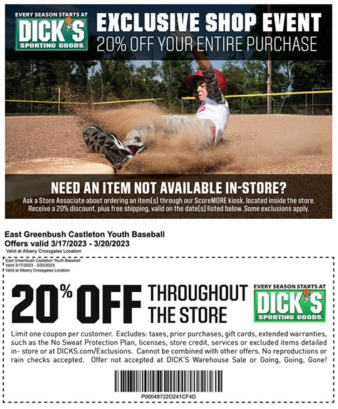 Spring 2023 Dicks Appreciation Day Coupons And More