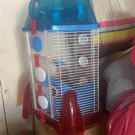 Lazy Bones Hamster Cage 3 Storey 40x25x53cm Pet Supplies Cages And Pens