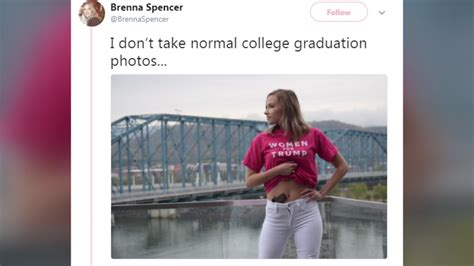 College Senior Poses With Gun And Trump Shirt In Graduation Photo