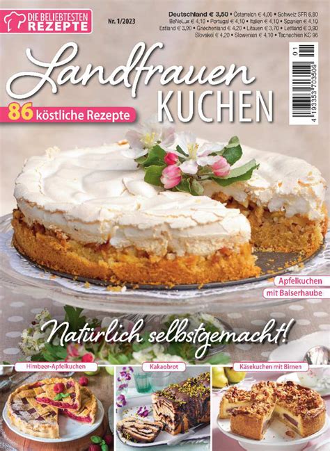 Die Beliebtesten Rezepte 12023 Landfrauen Kuchen