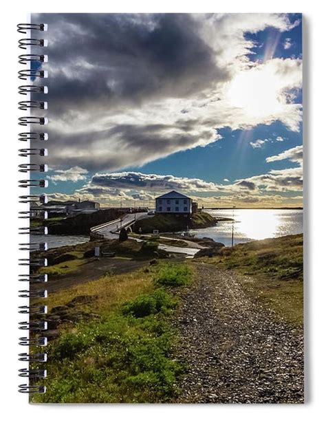 Brakarey Island Borgarnes Iceland Spiral Notebook By Lyl Dil Creations Colorful Backgrounds