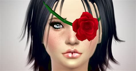 Jennisims Downloads Sims 4 New Mesh Accessory Rose Eye Patch Male Female