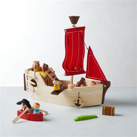 Shop Plan Toys Pirate Ship Play Set Ahoy There Come Sail Away On This Toy Pirate Ship Made