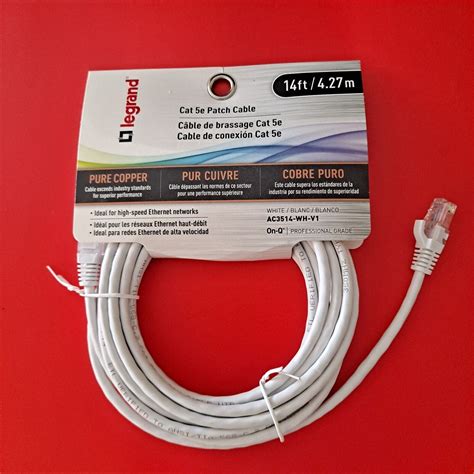 Legrand Cat 5 Ethernet Cables 14 Ft And 7 Ft Cat 5e High Speed Ebay