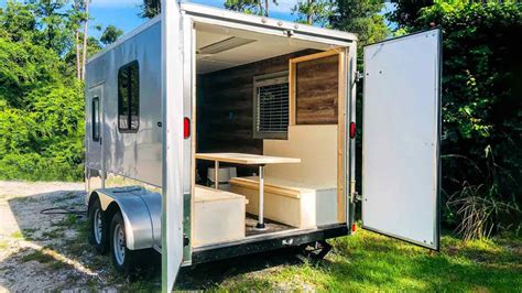 How To Turn A Cargo Trailer Into A Camper In Easy Steps In 2021 Cargo