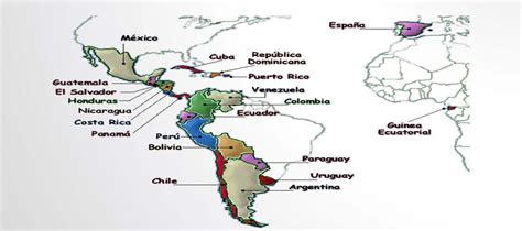 Los Países De Habla Hispana Paises Hispanohablantes